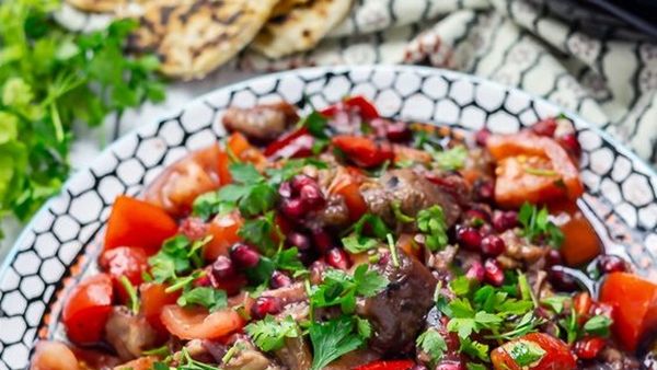 سلطة الباذنجان اللبنانية