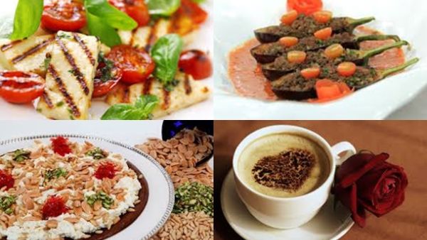 سلطة الحلوم، باذنجان محشي، المفروكة   