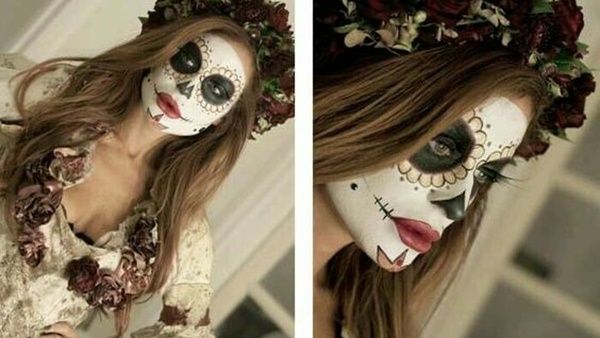 شوغرسكل ماكياج غامض للهالووين