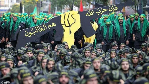 Hezbollah members are seen during Ashura commemorations in southern Beirut in October 2016. (AFP/ File Photo)