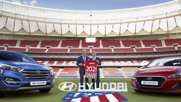 Hyundai logo to feature on sleeve of all Atlético shirts in domestic competitions from next season.