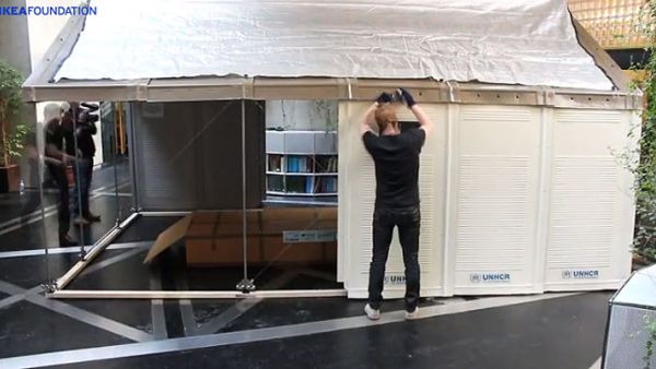 Ikea Foundation work on developing refugees shelters (Ikea)