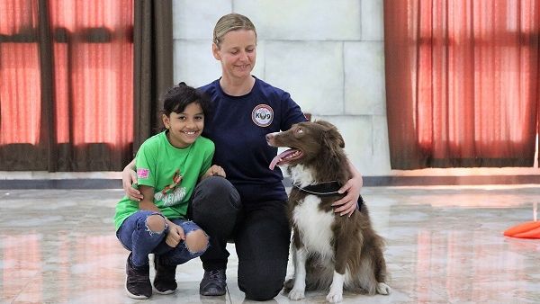 The zoo’s summer camp allows the kids to experience animal interaction and participate in numerous summer camp activities, which includes the K9 dog unit show.
