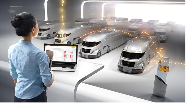 This efficient solution for remote tyre monitoring helps fleets to maximise efficiency and sends alerts if tyre pressure deviates from the defined value.