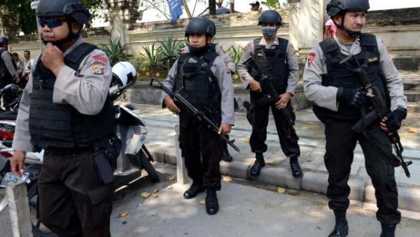 Indonesia police are on high-alert for Daesh-affiliated attacks after an attack in Jakarta in 2015. (AFP/File)