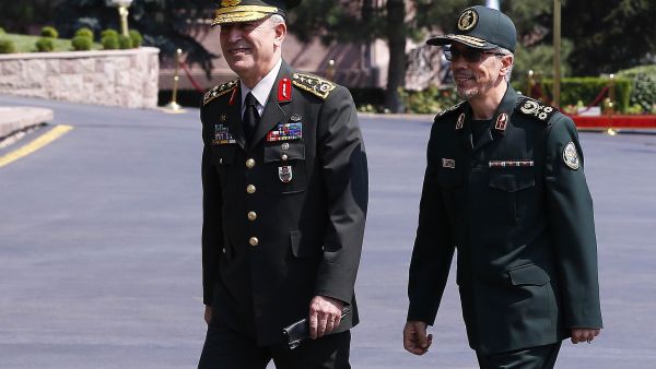 General Mohammad Bagheri in Turkey this week. (AFP) 