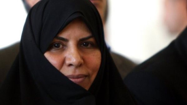 Marzieh Vahid Dastjerdi at a press conference in Tehran on September 3, 2009. [AFP/Atta Kenare]