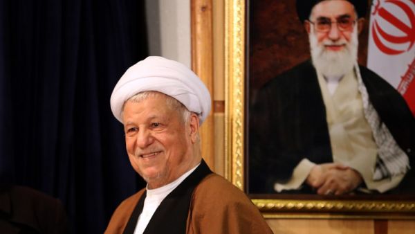This file photo taken on December 21, 2015 shows Iranian former president and head of the Expediency Council, Akbar Hashemi Rafsanjani arriving for a press conference after registering his candidacy for the upcoming Assembly of Experts elections at the interior ministry in Tehran. (AFP/Atta Kenare)