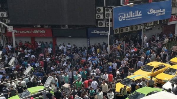 Hundreds chant “death to the dictator" at industrial complex. (AFP)