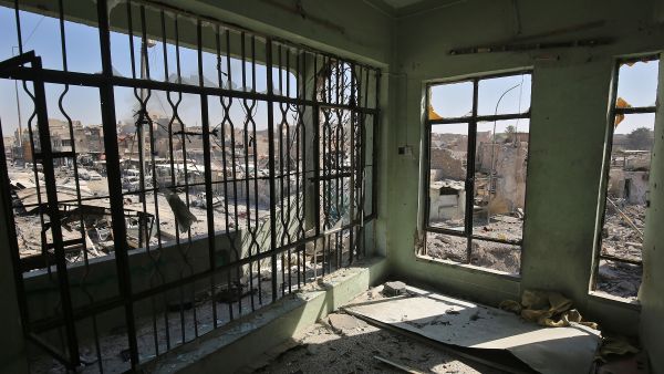 Destroyed building in the old city of Mosul. (AFP) 