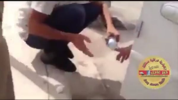A video apparently showing voters washing their ink-stained fingers in order to vote for a second time in Kurdistan's controversial independence referendum (Facebook)