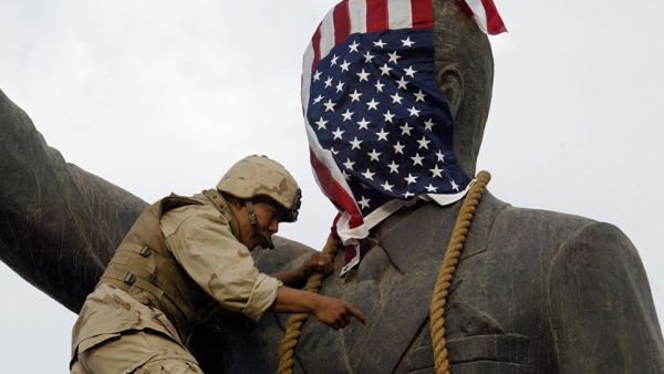 The Jordanian government have agreed to the building of the statue following pressure from the Iraqi community, as well as the Iraqi clans and tribes on the the Iraqi-Jordanian border. (AFP) 