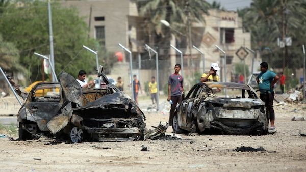 A file photo of an earlier car bombing in Baghdad, Iraq. (AFP/File)