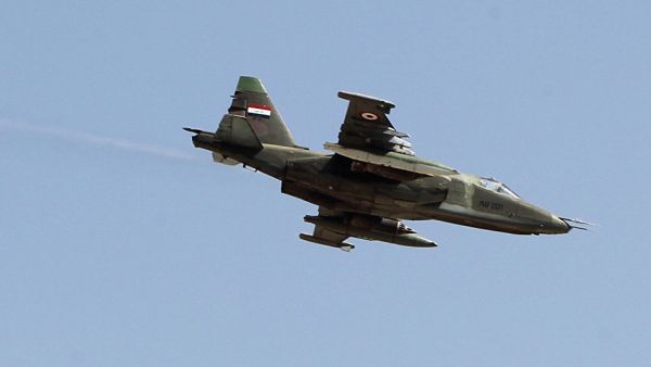 Iraqi Air Forces claim hitting major ISIS position in Syria’s northern Al-Hasakah province. (AFP/ File Photo)