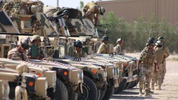 A convoy of Iraqi soldiers in training. (AFP/File)
