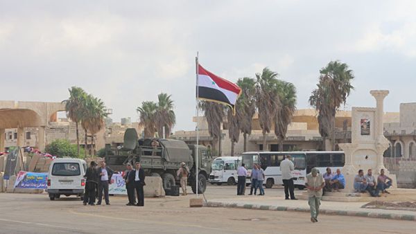 معبر ناصيب الحدودي السوري مع الاردن