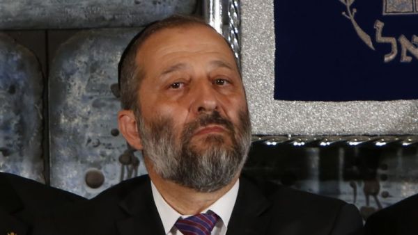Israeli interior Minister Aryeh Deri. (AFP/File) 