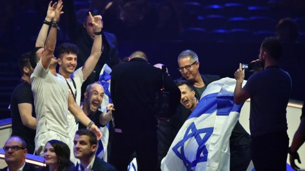 Israel win a place in the final of the Eurovision Song Contest 2017 (Sergei Supinsky/AFP)