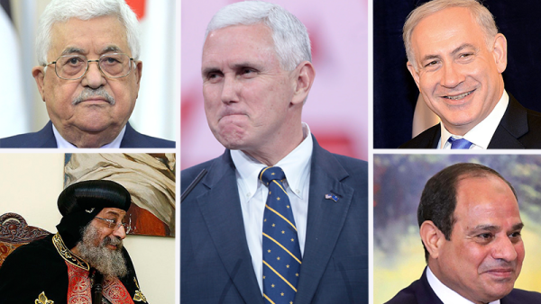 U.S. Vice President Mike Pence will next week finally make his twice-delayed trip to the Middle East, it has been announced (All images Wikimedia Commons)