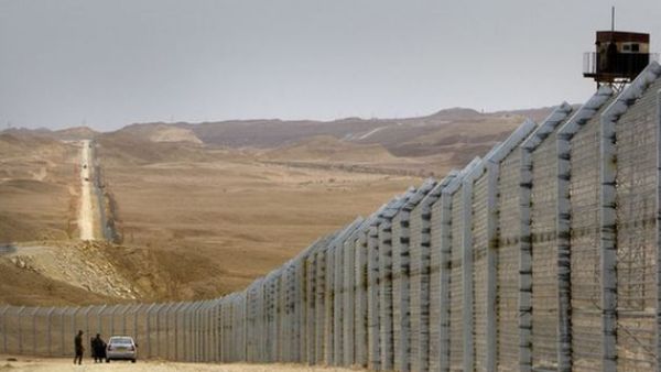A barrier guards Israel's border with Egypt. (AFP/File)
