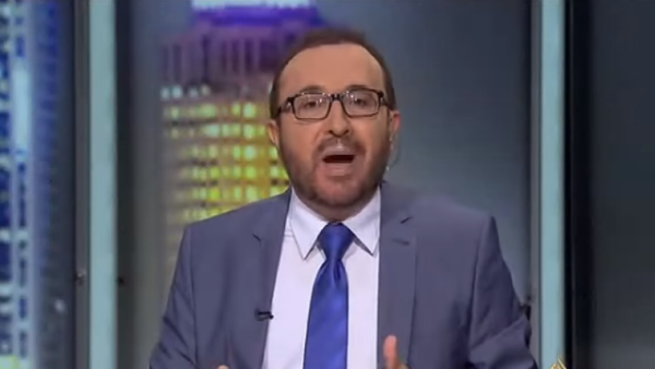 Faisal al-Kasim hosts his Al Jazeera program The Opposite Direction. (Youtube)