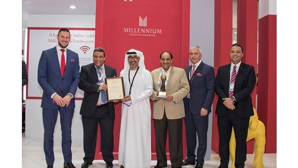 Mr Ibrahim Al Fati Receiving The World Travel Awards Trophy At The ATM.
