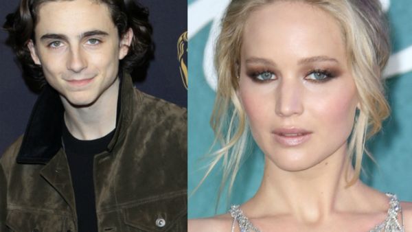 The 'Red Sparrow' actress may be in luck because the 'Lady Bird' actor recently admitted he was a big fan of hers but felt nervous in her presence. (Source: - Kathy Hutchins - Twocoms - Shutterstock)