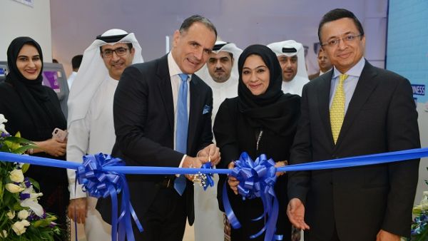 John Iossifidis CEO Noor Bank reopens the Dubai Mall branch.