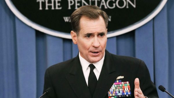 State Department Spokesperson John Kirby addressed a group of reporters during a press conference in  Washington DC on Monday. (AFP/File) 