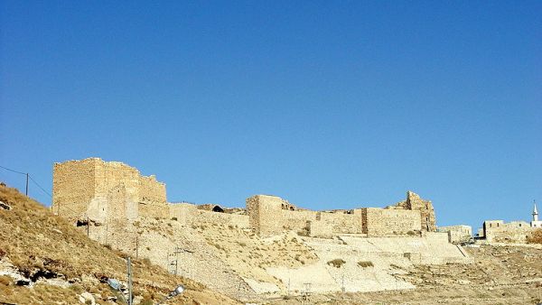 Karak attracts visitors to its twelfth century crusader castle (Wikimedia Commons)