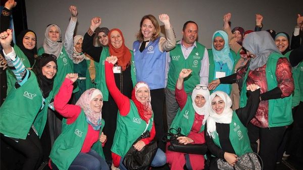 Thirty women have graduated from a training course implemented through the Water Smart Homes, which is one of the projects implemented by the Millennium Challenge Account Jordan. (Facebook/Millennium Challenge Account Jordan)