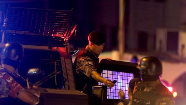 Two Jordanians were killed near the Israeli embassy in Amman on Sunday (Khalil Mazraawi/AFP)