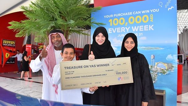 Karen Gibby - Winner of Treasure on Yas AED 100,000 draw