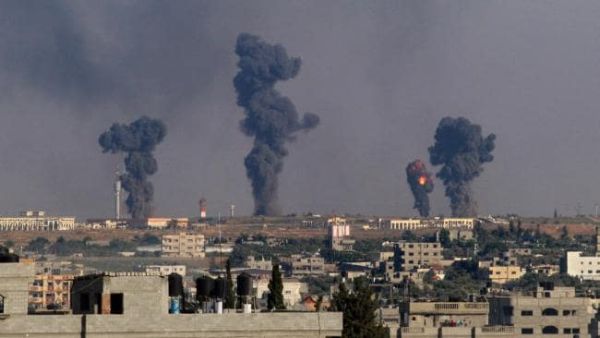 A ball of fire is seen following an Israel air strike on Gaza. (AFP/ File)