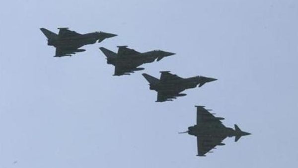 Coalition warplanes