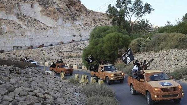 رتل عسكري لداعش في ليبيا