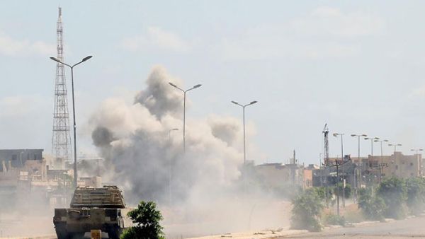 جانب من المعارك في سرت/ ارشيفية