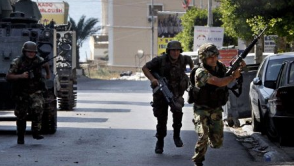 The Lebanese army moves in Arsal. (Twitter)