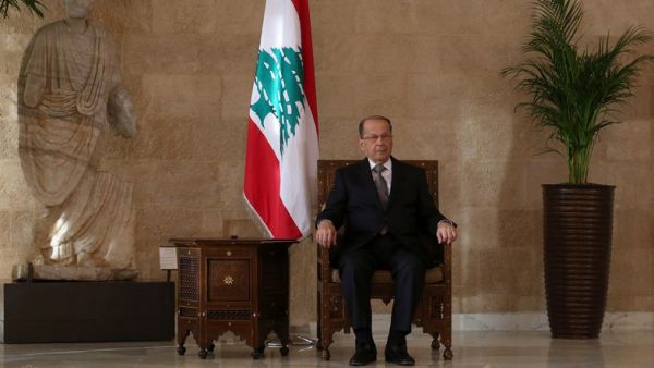 Lebanon’s President Michel Aoun warns against the negative consequences of the U.S. withdrawal from the Iran nuclear deal. (AFP/ File)