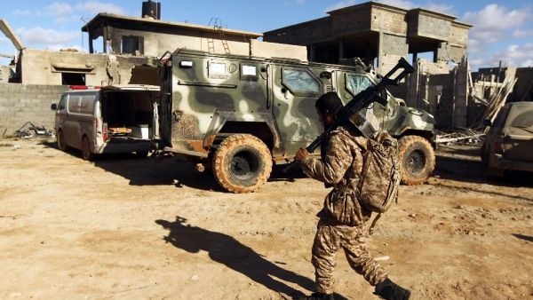 Member of a military unit linked to Khalifa Haftar (AFP)