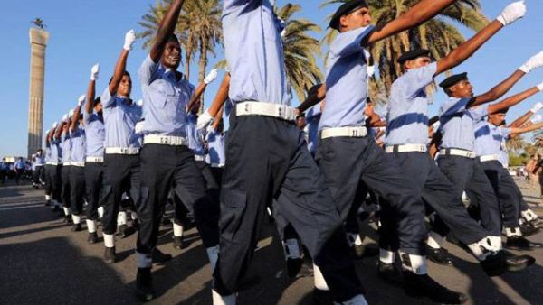 Libyan police cadets. (AFP/File)