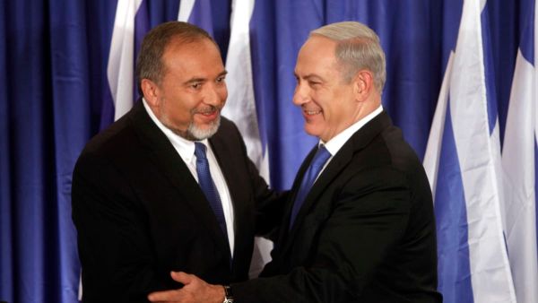 Israeli Prime Minister Benjamin Netanyahu with defence minister Avigdor Lieberman. (AFP/ File Photo)