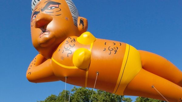 Giant Bikini-Clad Blimp of London Mayor Sadiq Khan (Shutterstock/File Photo)