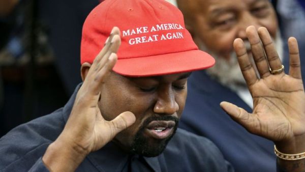 Pro-Trump rapper Kanye West launches 'Blexit' T-shirts and hats for the campaign. (AFP/FilePhoto)