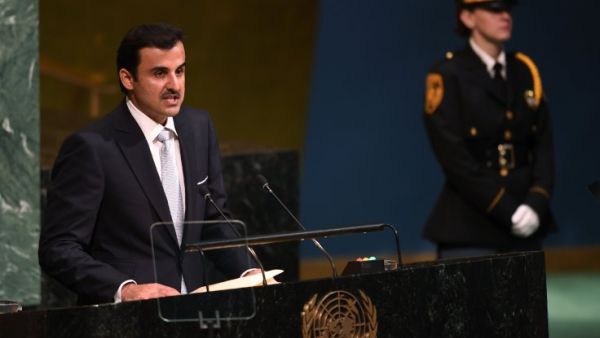 Qatar's Emir, Tamimi bin Hamad had a speech at the latest meeting for the UN General Assembly earlier this week. (File Photo/AFP)