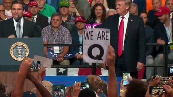 An image was taken in one Florida's Trump rallies on July 31. (Twitter)