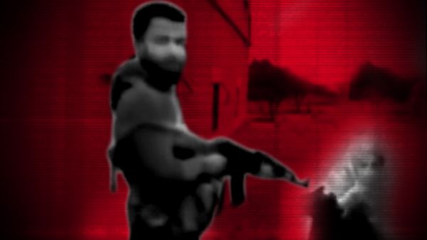 Bashar Bseis who appears in the video while carrying his Ak-47 pointed out toward his sister before shooting her. (Socialmedia)