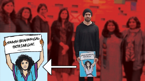 Jack Dorsey, Twitter's CEO photo that raised controversy and sparked a backlash in India against him.