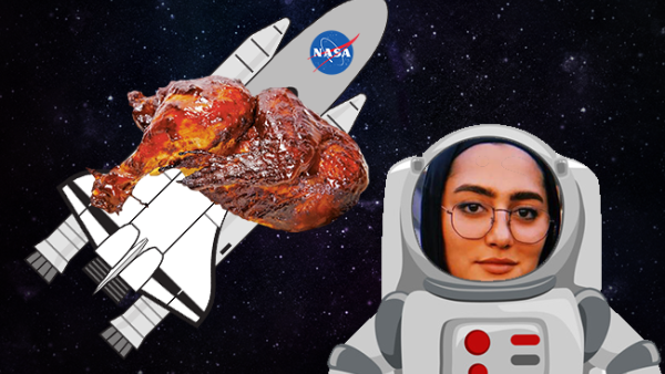 Sarah Abulkheir, an Egyptian AUC student who fooled people into a prank about a BBQ party with NASA. (Socialmedia)