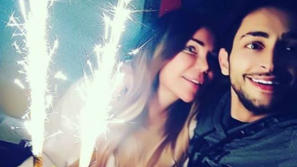 May shared a picture with her son to her official Instagram account in which she is sitting with him in front of a birthday cake. (Source: May Hariri - Instagram)